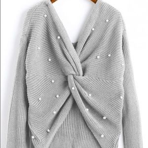 Pearl infinity sweater